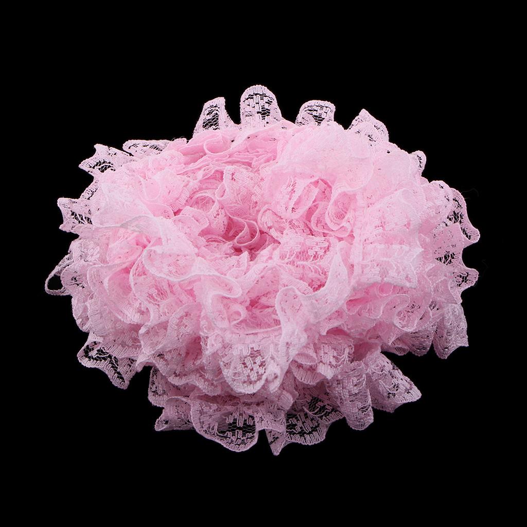 Lace Ribbon Trim - ริบบิ้นลูกไม้ยืดหยุ่นโพลีเอสเตอร์ลายดอกไม้สำหรับตกแต่งชุดเจ้าสาว กระโปรง เครื่องประดับศีรษะ เสื้อผ้า ขอบตกแต่ง งาน