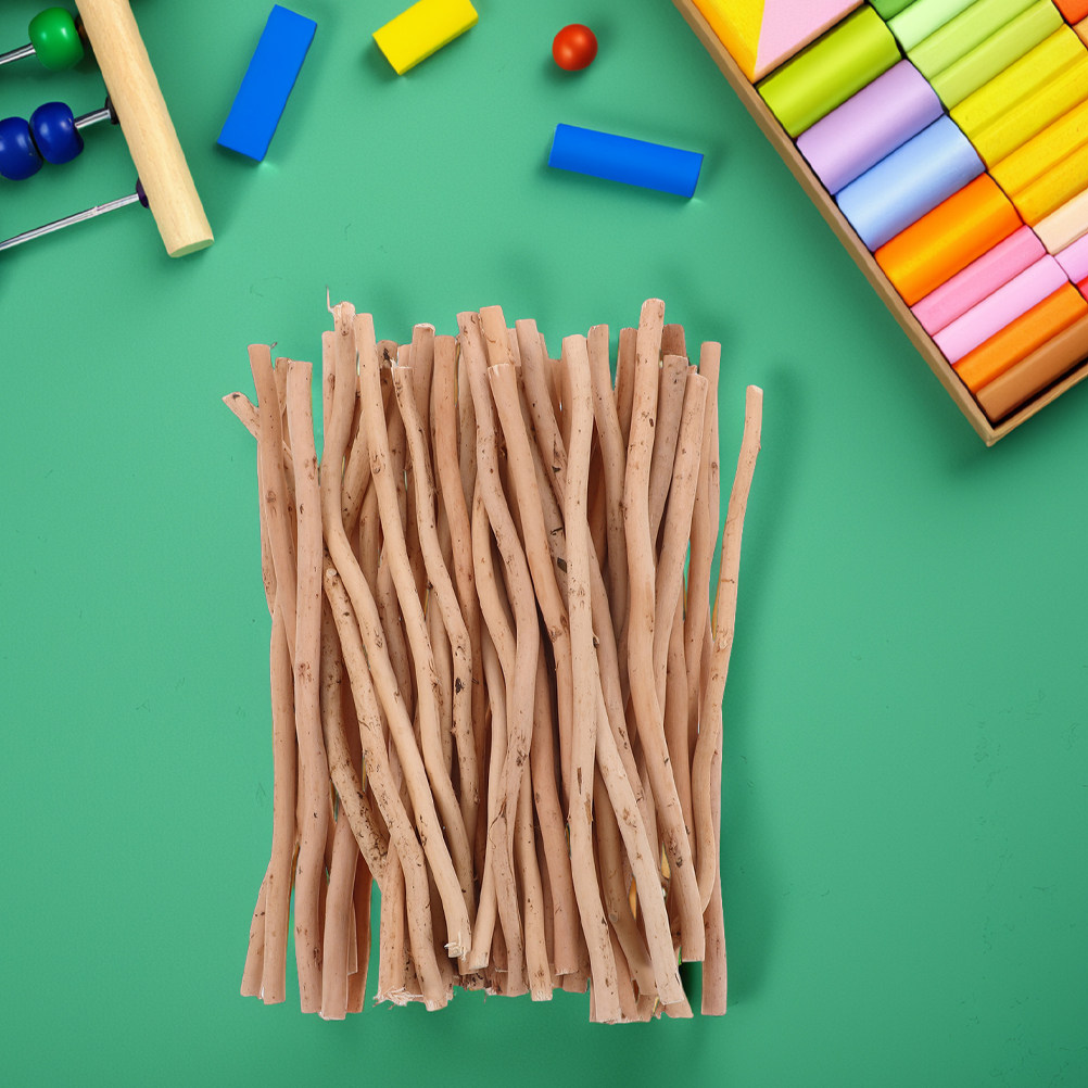 Craft Embellishments - กิ่งไม้เบิร์ชธรรมชาติ 50 ชิ้น สำหรับตกแต่งงานฝีมือ DIY อุปกรณ์ประกอบฉากถ่ายภาพงานแต่งงาน