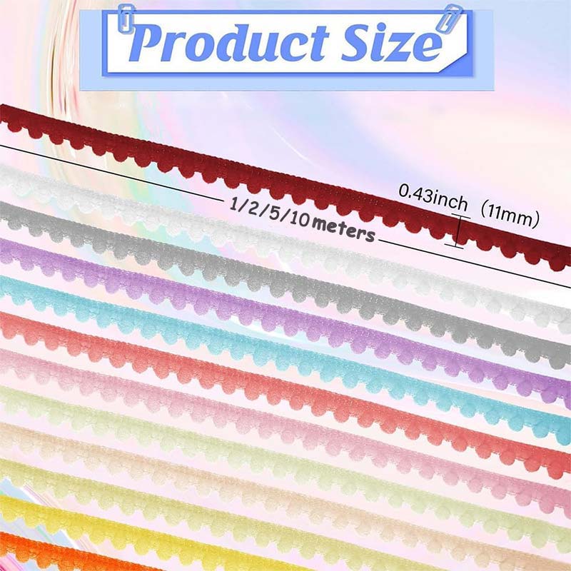 ริบบิ้นลูกปอมปอมขนาดเล็ก 1-10  - Fringe Ribbon Sewing บทวิจารณ์และราคา