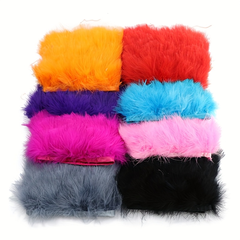 ริบบิ้นขนไก่งวงฟูฟ่อง ขนาด 8-1 - Fringe Ribbon Sewing บทวิจารณ์และราคา