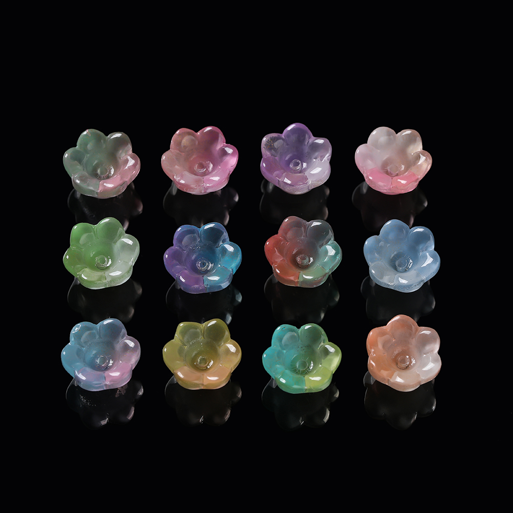 ลูกปัดแก้วรูปดอกลิลลี่ออฟเดอะแ - Embellishment Crafts บทวิจารณ์และราคา