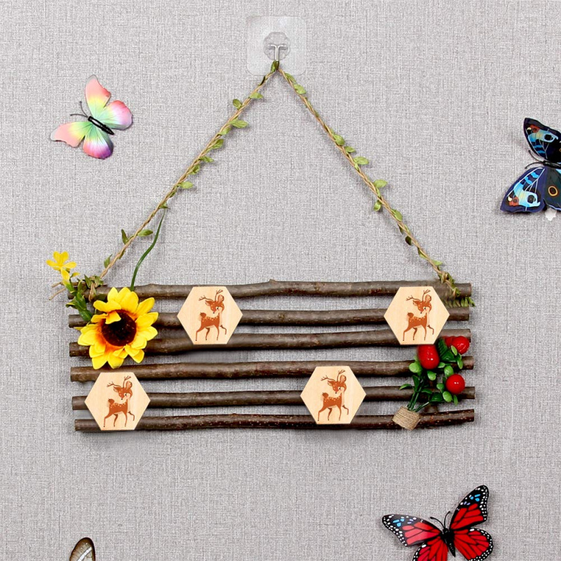 แผ่นไม้หกเหลี่ยมขนาด 5 ซม. แบบ - Embellish Craft บทวิจารณ์และราคา