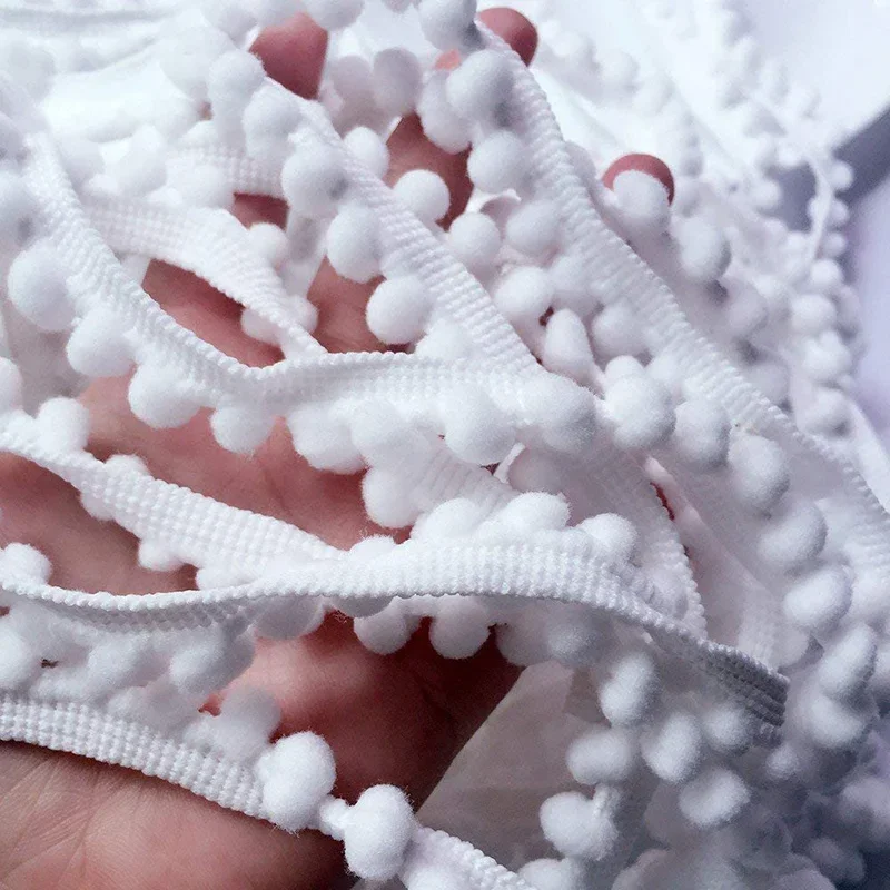 ริบบิ้นลูกบอลขนสัตว์ขนาด 5/10  - Fringe Ribbon Sewing บทวิจารณ์และราคา