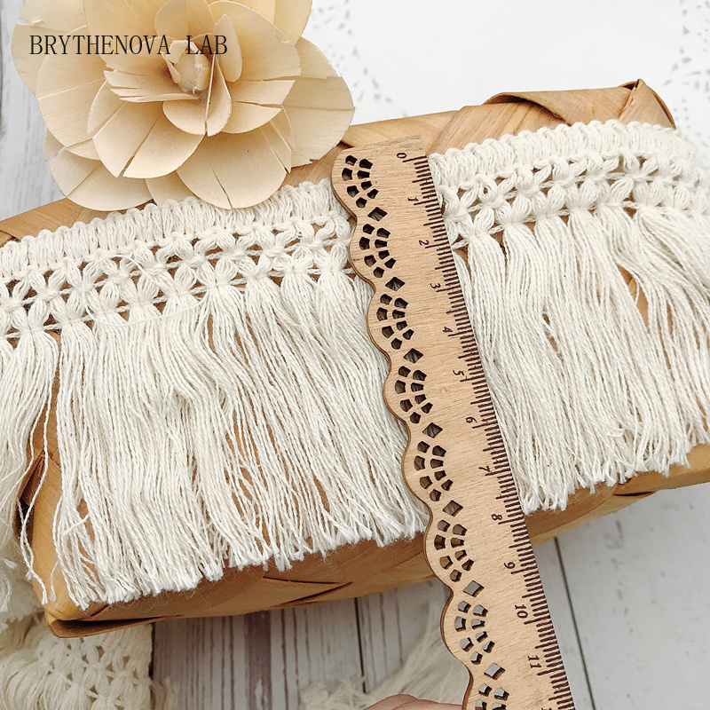 ริบบิ้นผ้าฝ้ายแต่งขอบพู่ห้อยสี - Fringe Ribbon Sewing บทวิจารณ์และราคา