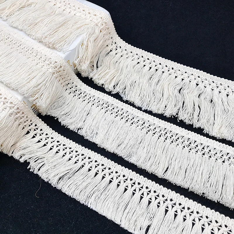 ริบบิ้นผ้าฝ้ายแต่งขอบพู่ห้อยสี - Fringe Ribbon Sewing บทวิจารณ์และราคา