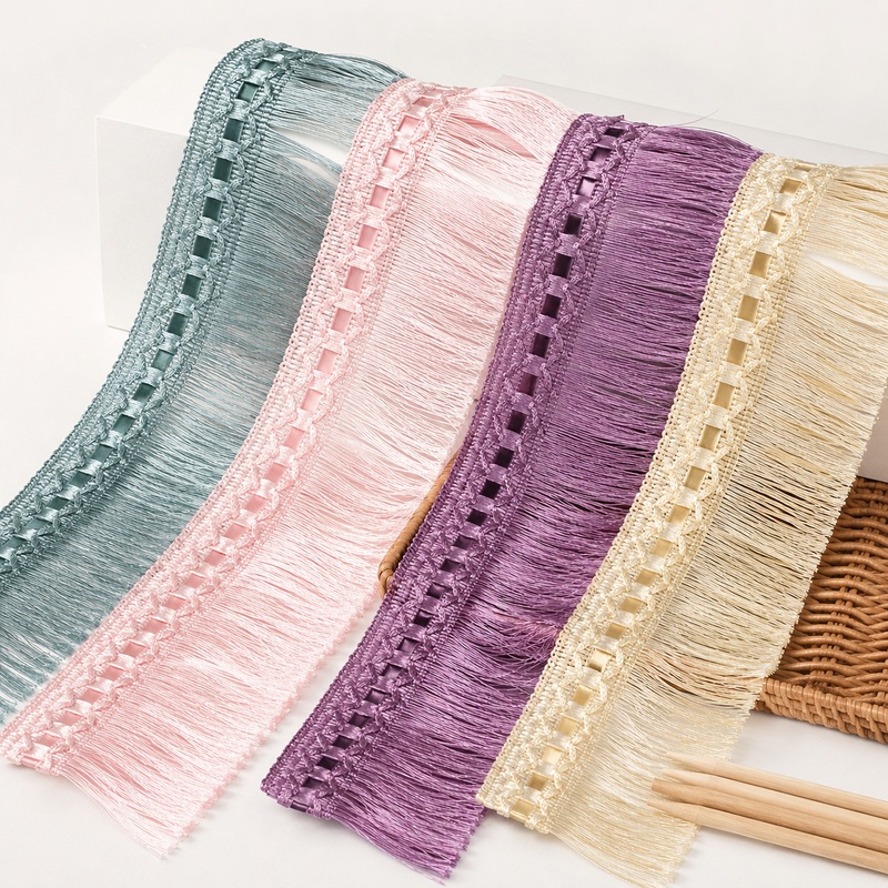 ริบบิ้นผ้าไนลอนขนาด 2-10 เมตร  - Fringe Ribbon Sewing บทวิจารณ์และราคา